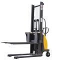 adjustable forks manual hand stacker forklift motorize all terrain pallet truck stacker